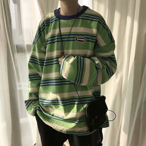 Striped T Shirt, Cool Fits, Swaggy Outfits, What’s Going On, Character Outfits, Aesthetic Outfits, Striped Long Sleeve, Look Cool, Shirt Online