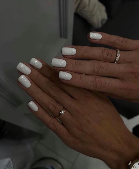 Milky Nails, Wow Nails, Winter Nails Acrylic, Nail Blog, Casual Nails, Makijaż Smokey Eye, Nail Idea, White Nail, New Year's Nails