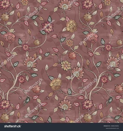 Colorful Beautiful Traditional Indian Floral Kalamkari Stock Illustration 2488235661 | Shutterstock Kalamkari Pattern, Kalamkari Design, Kalamkari Designs, Science Signs, Schedule Design, Shop Icon, Color Palette Generator, Holiday Illustrations, Collage Maker