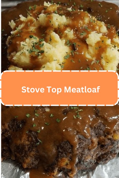 Stove Top Meatloaf Stove Top Meatloaf, Brown Gravy Packet, Stuffing Meatloaf, Stove Top Stuffing Meatloaf, Stove Top Stuffing Recipes, Savory Meatloaf, Stove Top Stuffing, Stove Top Stuffing Mix, Brown Gravy Mix