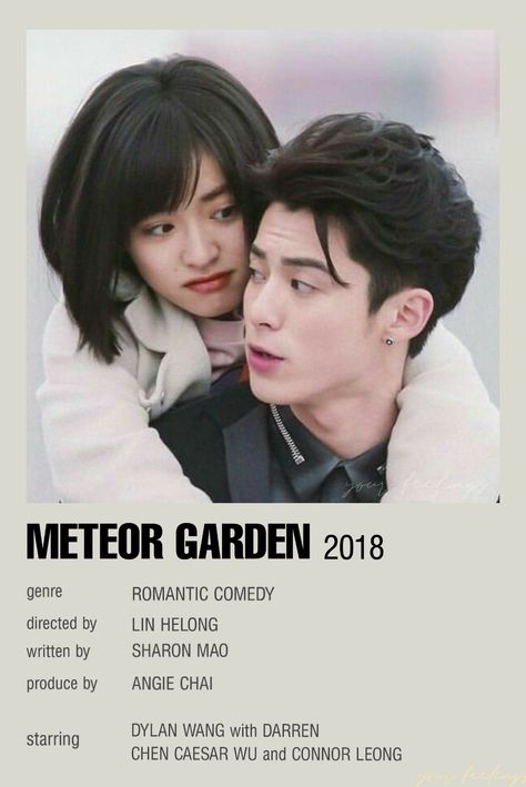 Meteor Garden Poster, Kdrama Posters, Kdrama Poster, Garden Poster, Korean Movies, Asian Movies, Korean Drama Series, Minimalist Posters, Asian Film