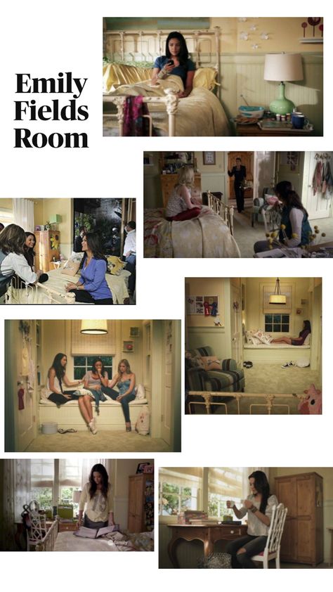 Emily Fields’ room in Pretty Little Liars made by @annistano Emily Room, Olivia Baker, Emily Fields, Room Tour, Pretty Little Liars, Film Movie