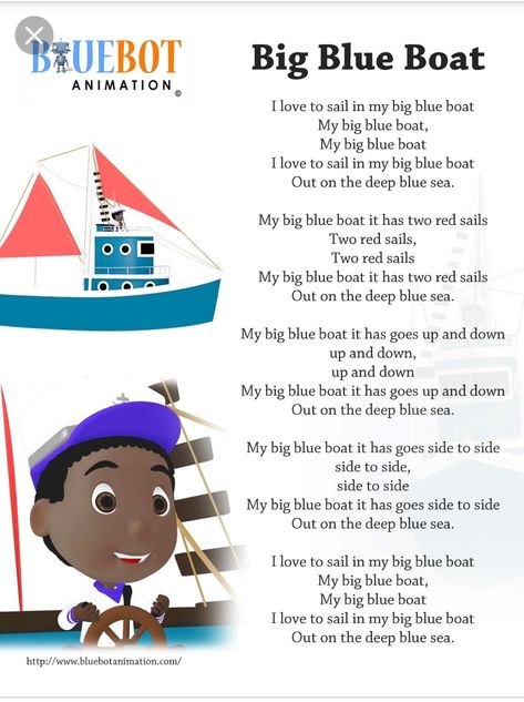 Nursery Rhyme Nursery, Transportation Songs, Boat Nursery, Songs For Preschoolers, Songs Preschool, Nursery Rhymes Poems, Toddler Songs, Nursery Rhymes Lyrics, Rhymes Lyrics