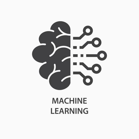 Machine learning icon. Artificial intelligence, smart machine logo template. Vector illustration. Machine Learning Illustration, Logo Intelligent, Learning Illustration, 2025 Goals, Tatuagem Masculina Pequena, Nlp Techniques, Machine Logo, Learning Framework, Learning Logo