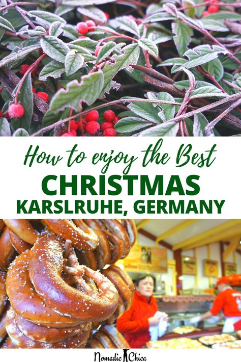 Are you planning to visit Germany during the Christmas season? Don't miss the beautiful Christmas Markets in Karlsruhe!  #GermanyTravel #ChristmasMarket #TravelEurope #ChristmasGermany Germany Christmas, Christmas In Europe, Holiday Travel Destinations, Champagne Taste, Visit Germany, Cruise Destinations, Christmas Markets, Christmas Travel, Europe Destinations