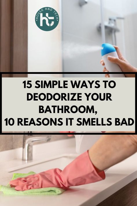 Bathroom smell hacks Ways To Make Your Bathroom Smell Good, Healthy Household, Smelly Bathroom, Toilet Bowl Stains, Clean Your Bathroom, Room Deodorizer, Girl Bathroom, Organized Bathroom, Bathroom Odor