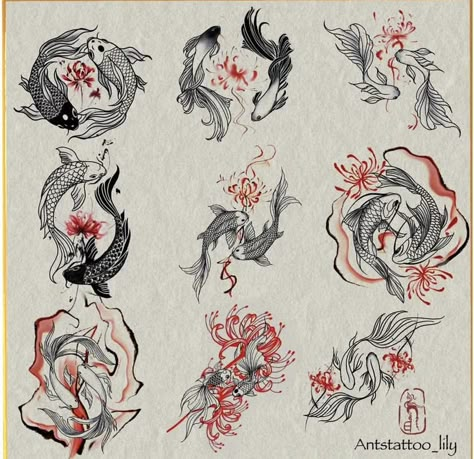 Floral Tattoo Design Japanese, Neck Tattoos Women Unique, Hawaiian Lei Flowers Tattoo, Traditional Asian Tattoo Art, Animal Inspired Tattoos, Tattoos That Represent Love, Dreamy Tattoo Aesthetic, Cherry Blossom Koi Fish Tattoo, Creative Tattoos Ideas