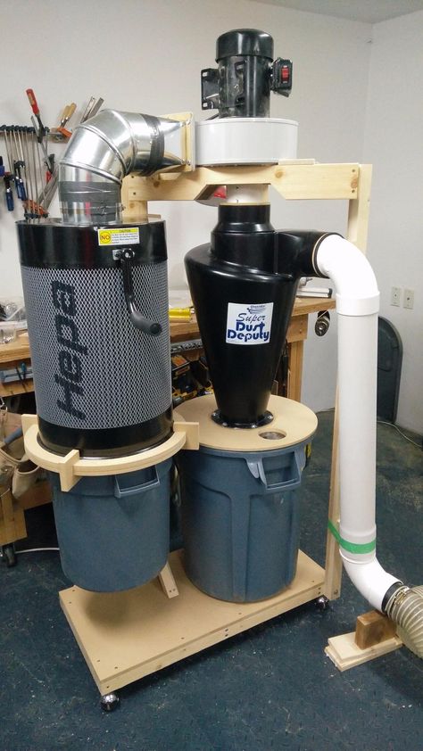 ONEIDA AIR SYSTEMS Super Dust Deputy Molded Cyclone Only - Vacuum Separators - AmazonSmile Dust Collector System, Diy Dust Collection System, Dust Collector Diy, Dust Deputy, Shop Dust Collection, Dust Collection System, Woodworking Shop Projects, Shop Vacuum, Wood Shop Projects