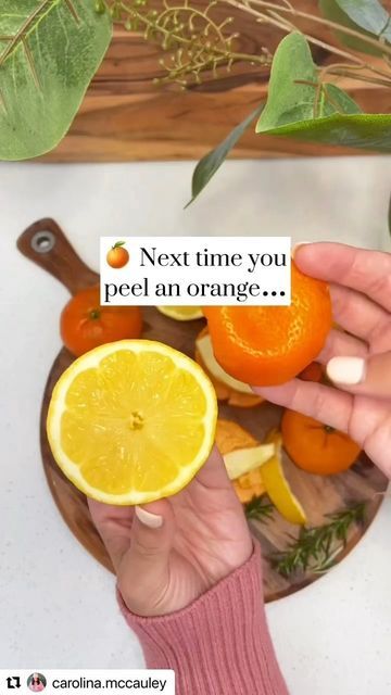 Adelina Groves - Wellness on Instagram: "Tip: 🍊 Don’t throw out your citrus peel, instead use it to give your DIY cleaning spray a power boost!🔋 ✨ #Repost @carolina.mccauleycleaningtips #healthylifestyle #cleaningtips #diy #holistic #ecofriendly #healthyliving #homehacks #cleaninghacks #citrus #vinegar #homemade" Benefits Of Lemon Water, Diy Cleaner, Benefits Of Lemon, Easy Cleaning Hacks, Homemade Cleaning Solutions, Metabolism Booster, Diy Home Cleaning, Diy Cleaning Hacks, Homemade Cleaning Products