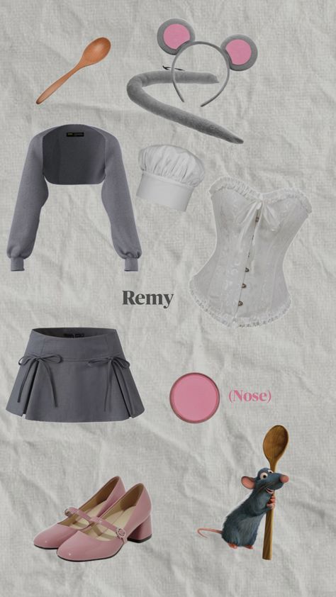 costume idea? Remy Ratatouille Costume, Remy Costume, Ratatouille Costume, Remy Ratatouille, Costumes Ideas, Pretty Outfits