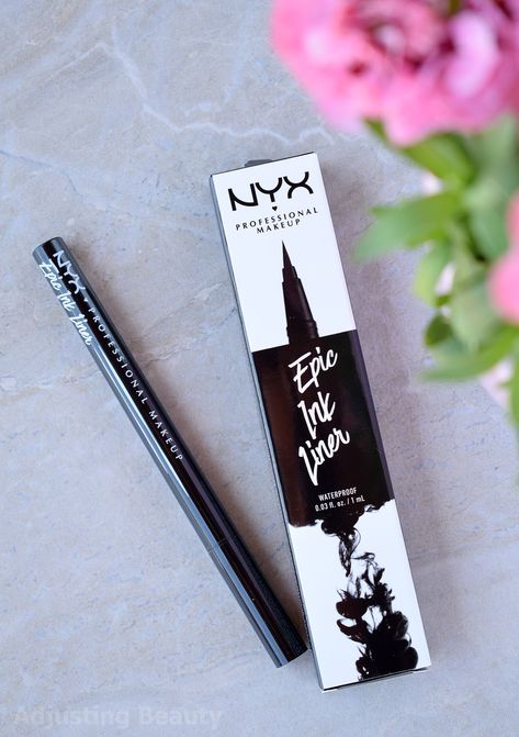 Ink Nail Art, Nyx Liquid Eyeliner, Nyx Liner, Best Drugstore Eyeliner, Drugstore Eyeliner, Epic Ink Liner, Asian Products, Alat Makeup, Liquid Eyeliner Pen