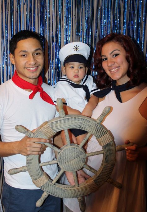 #birthday #boy #nautical #theme #sailor #photo #booth #family Sailor Theme Party For Adults, Sailor Theme Party, Sailor Birthday Theme, Sailor First Birthday, Nautical Photo Booth, First Birthday Sailor Theme, Sailor Birthday, Sailor Theme, Sailor Baby