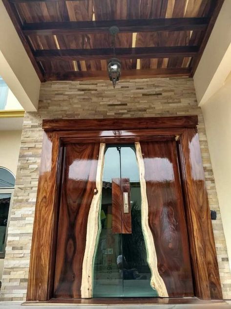 Wooden Glass Door, Modern Entrance Door, Front Door Design Wood, Custom Wood Doors, Wooden Front Door Design, Doors Interior Modern, Modern Home Interior Design, Entrance Door Design, Door Design Modern