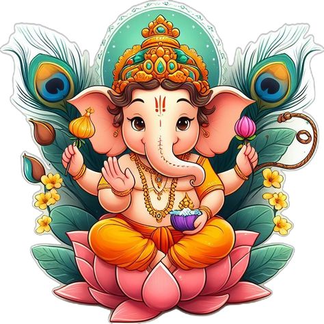 Ganesha Vector Art, Cartoon Ganesha Drawing, Ganesh Cartoon Images, Drawing Of Ganpati Bappa, Ganeshji Rangoli Designs, Cute Ganesh Ji Drawing, Ganesh Cute, Cute Ganesha Drawing, Ganesh Illustration