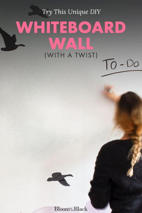 We've all seen the  walls turned into a whiteboard before. They're super cool, but this DIY dry  erase board takes things next level. It's wall art and command center in one!  You have to see this. #dryeraseboardideas #diywhiteboard #dryerasewall  #whiteboardwall Pole Barn Homes Interior, Home Storage Hacks, Dry Erase Board Wall, Diy Dry Erase Board, Diy Whiteboard, Spare Bedroom Office, Interior Drawing, Whiteboard Art, Diy Pet Bed