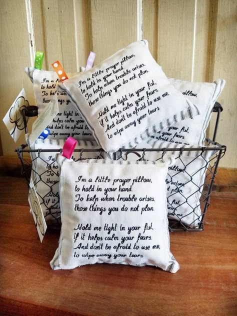 Inspirational Pillow, Inspirational Gifts for Friend, Inspirational Gifts for Women, Sympathy Pillow Prayer Crafts, Prayer Pillow, Inspirational Gifts For Women, Prayer Blanket, Prayer Gifts, Gifts For Friend, Uplifting Gifts, Pillow Inspiration, Memory Crafts