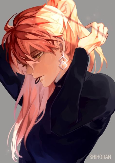 Pink Hair, Anime Character, Long Hair, Hair, Anime, Pink, Black