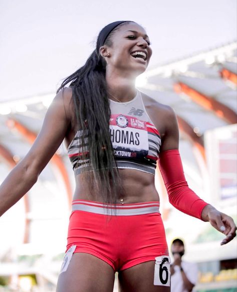 Gabby Thomas Track, Gabrielle Thomas, Female Sprinter, Gabby Thomas, Volleyball Athlete, Flo Jo, Olympic Trials, Track And Field Athlete, Usa Women