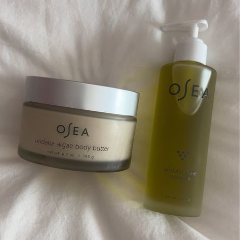 Osea Body Butter, Osea Undaria Algae Body Oil, Osea Malibu Body Oil, Osea Skincare Aesthetic, Osea Body Oil, Osea Skincare, Luxury Body Care, Body Care Essentials, Osea Malibu