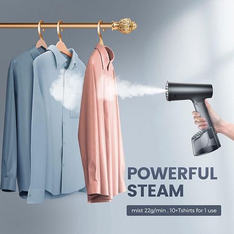 for Vertical and Horizontal Steaming, Fast Heat-up, Fast Wrinkle Removal, White 1400W : Amazon.co.uk: Home & Kitchen Portable Steamer Clothes, Portable Steam Iron, Iron For Clothes, Fabric Steamer, House Products, Iron Steamer, Handheld Steamer, Clothes Steamer, Garment Steamer