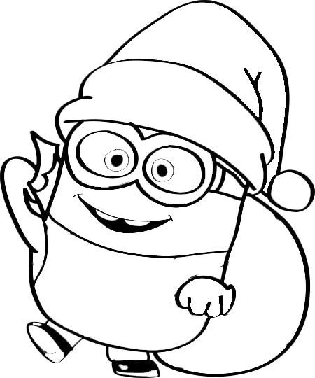 Beautiful minion christmas Minion Christmas Coloring Pages, Christmas Minions Wallpaper, Drawing Ideas Easy Minions, Simple Minion Drawing, Minion Halloween Coloring Pages, Minion Drawing, Minion Christmas, Drawing Tutorial Easy, Christmas Drawing