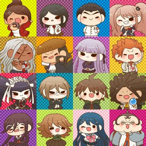 Chibi Danganronpa, Sayaka Maizono, Toko Fukawa, Kyoko Kirigiri, Danganronpa Another, Mikan Tsumiki, Chiaki Nanami, Danganronpa 1, Danganronpa Memes