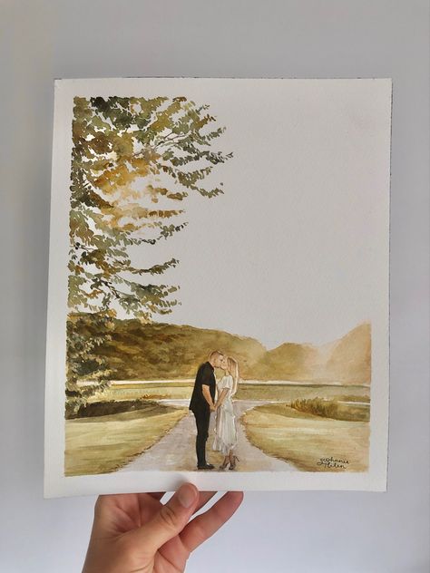 Holding Hands Watercolor Painting, Watercolor Wedding Portrait Couple, Watercolor Couple Portrait, Engagement Painting Gift, Wedding Watercolour Painting, Live Wedding Painting Watercolor, Watercolor Wedding Painting, Abstract Wedding Painting, Wedding Card Painting