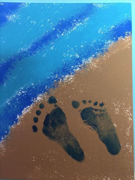 Wonderful Water Theme For Infants, Fun Summer Crafts For Kids, Summer Crafts For Toddlers, June Art, Infant Crafts, Infant Art, Summer Art Projects, Fun Summer Crafts, Infant Room