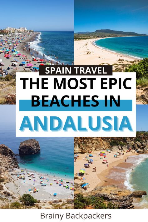 If you're considering a beach holiday in southern Spain, you need to check out the most beautiful beaches in Andalucia. Here are the absolute best beaches in Andalucia recommended by a local for when you travel Europe. Spain Beach Vacation, Southern Spain Travel, Spain Beaches, Beaches In Spain, Spain Beach, Spain Itinerary, Andalucia Spain, Spain Travel Guide, Spain Vacation