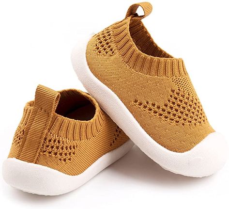 Amazon.com | Baby First-Walking Shoes 1-4 Years Kid Shoes Trainers Toddler Infant Boys Girls Soft Sole Non Slip Cotton Canvas Mesh Breathable Lightweight TPR Material Slip-on Sneakers Outdoor | Sneakers Baby First Walking Shoes, Baby Walking Shoes, Baby Walking, Infant Boys, Baby Protection, Wide Shoes, Toddler Shoes, Shoes Trainers