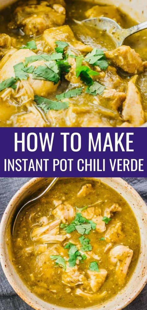 Chicken Chili Verde Instant Pot, Tomatillo Beef Stew, Pork Green Chili Recipe Instant Pot, Instant Pot Chile Verde Pork, Easy Chili Verde Pork, Tomatillo Recipes Dinners, Chili Verde Instant Pot, Instant Pot Chili Verde, Enchiladas Burritos