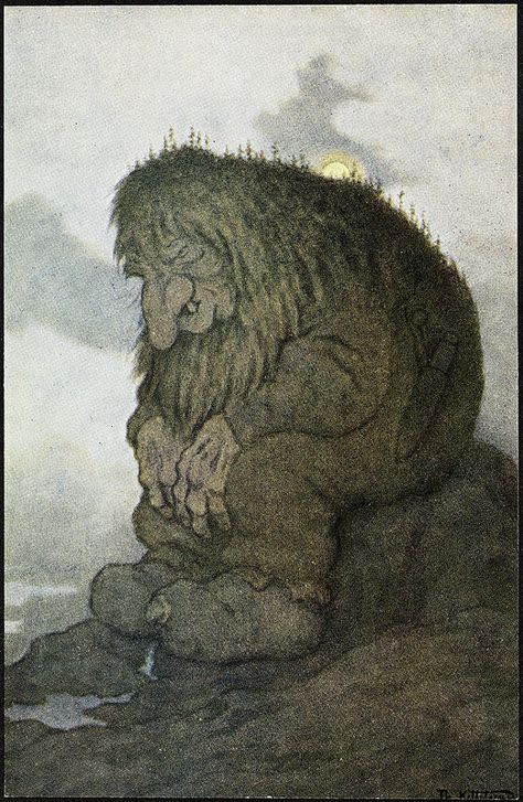 Theodore Kittelsen, John Bauer, Neil Gaiman, Norse Mythology, Folk Tales, Nature Paintings, Dremel, Mythical Creatures, Fantasy Creatures