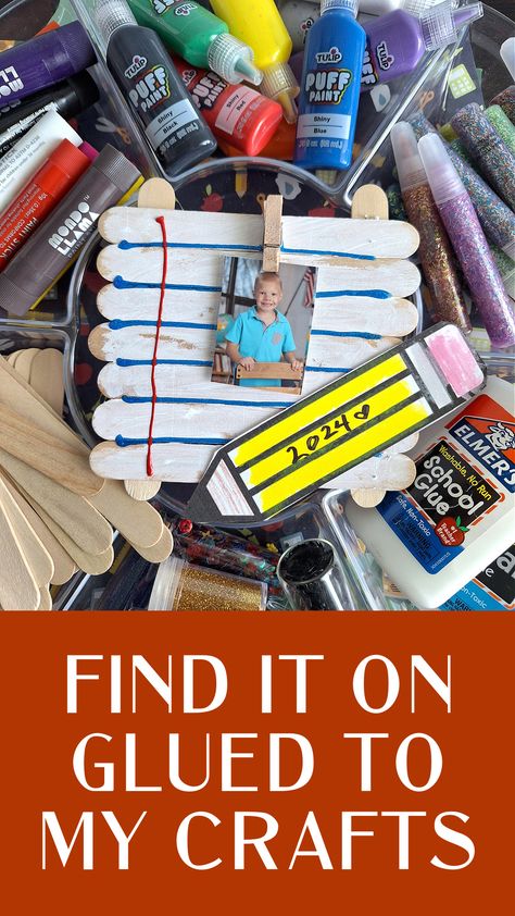 Popsicle Stick Notebook Paper Back to School Picture Frame School Picture Frame Ideas, Back To School Picture Frame, Picture Frame Ideas, School Picture Frames, Notepad Paper, Back To School Pictures, School Kids Crafts, School Picture, Back To School Crafts