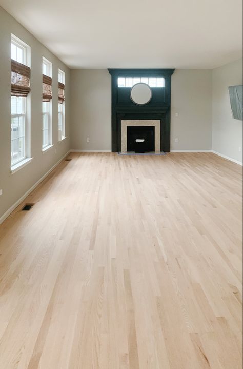 Loba Invisible was used to seal floors Light Floor Interior, Narrow Wood Flooring, Light Wood Floor Stain Colors, How To Make Red Oak Floors Look Like White Oak, Bona Nordic Seal On Red Oak Floors, Narrow Hardwood Floors, Wood Flooring Trends 2023, Narrow Plank Hardwood Floors, Birch Flooring Hardwood