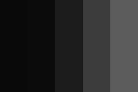 Dark Grunge Color Palette, Black Shades Aesthetic, Wardrobe Color Guide, Black Fade, Black Color Palette, Email Examples, Cool Color Palette, Wardrobe Color, Black Tones