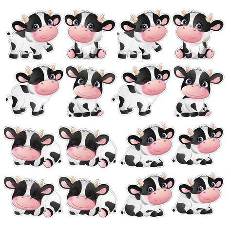 Cow Print Birthday, Farm Party Decorations, Kids Birthday Party Decorations, Animal Party Decorations, Farm Animal Party, Animal Cutouts, Western Birthday, Kids Birthday Party Decoration, Cow Pictures