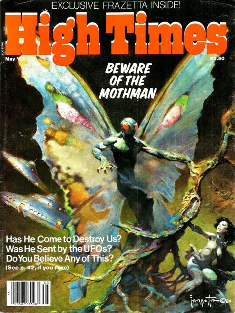 High Times #57 May 1980 High Times Magazine Covers, Vintage Fantasy Art 80s, High Times Magazine, Frank Frazetta Sci Fi, Trippy Posters, High Times, 80s Sci Fi Book Covers, Frank Frazetta Black And White, Western Pulp Covers