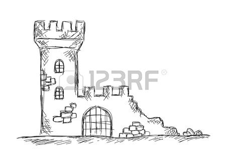 Drawing Of Castle, Picture Of Drawing, Castle Drawing Easy, Castle Sketch, Castle Tattoo, Castle Drawing, 심플한 그림, Dibujo Simple, Pencil Drawings For Beginners