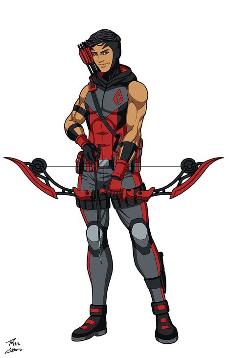 Archer OC commission by phil-cho on DeviantArt Archer Superhero, Archer Oc, Vigilante Oc, Earth 27, Archer Characters, Phil Cho, Ajin Anime, Superhero Suits, Super Hero Outfits