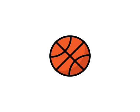 basketball ball isolated on white background. stock vector illustration in flat cartoon style.10 eps. Basketball Vector, Cartoon Basketball, Basketball Cartoon, Ball Cartoon, Basketball Videos, Hoop Dreams, Cup Designs, Basketball Ball, Gaming Wallpapers