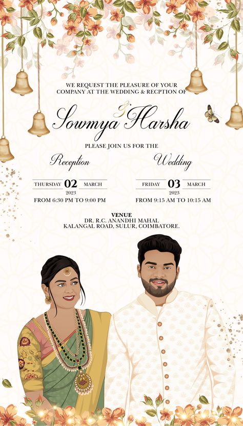 E Vites Wedding Invitations, Engagement Invitation Cards Indian, Marriage Invitation Card Design, Marriage Invitation Quotes, Caricature Invitation, Engagement Invitation Card Design, Creative Wedding Invitations Design, Wedding Card Quotes, Cartoon Wedding Invitations