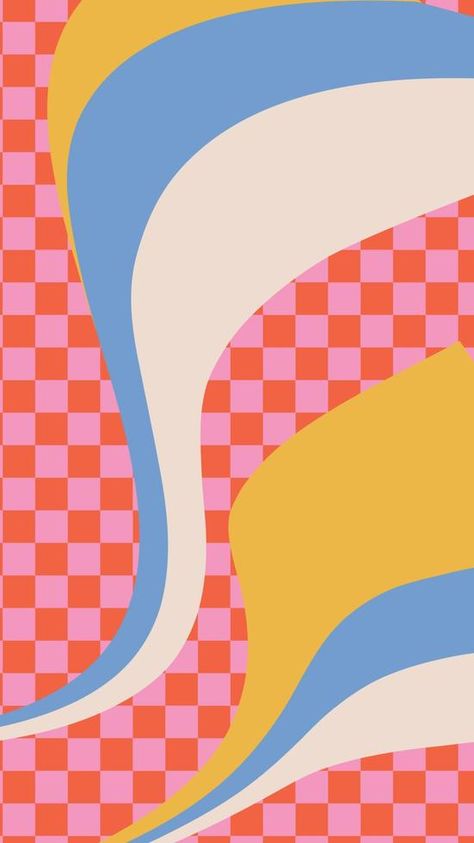 Retro Colorful Aesthetic, Retro Abstract, New Wave Design, Pattern Illustration Geometric, Geometric Art Abstract Patterns, Geometric Aesthetic, Wavy Illustration, Wavy Design, Retro Shapes