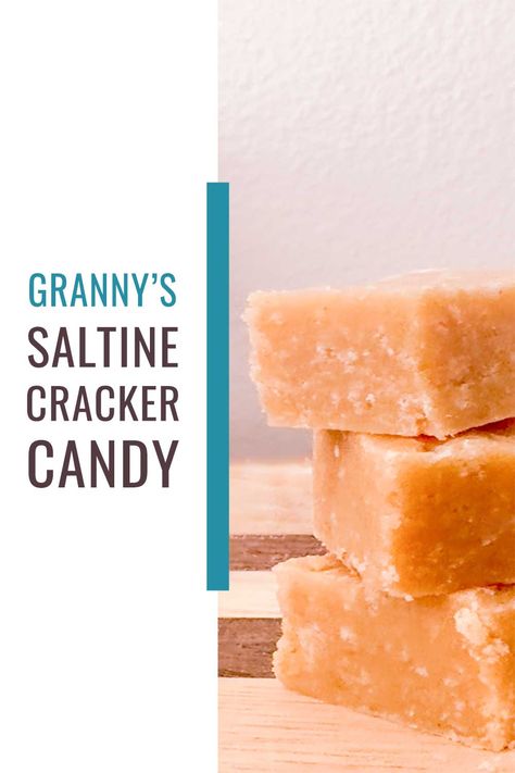 Saltine Cracker Recipes, Saltine Cracker Candy, Saltine Cracker, Cracker Candy, My Granny, Saltine Crackers, Cracker Recipes, Peanut Butter Fudge, Evaporated Milk