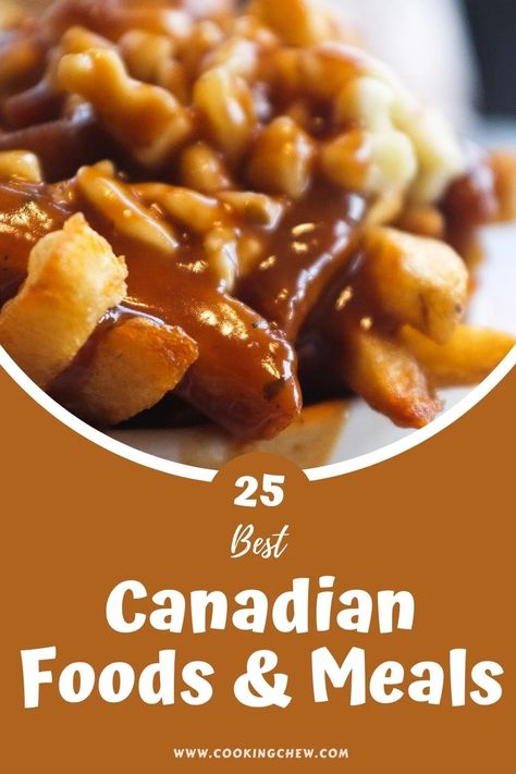 There's more to Canadian Recipes than just gravy and doughnuts! From poutine to maple syrup, Canada has a lot of great food. Canadian Food Recipes Traditional, Meals With Canadian Bacon, Traditional Canadian Food, French Canadian Meat Pie Recipe, Canadian Meat Pie Recipe, Canadian Fries Poutine, Canadian Snacks, Bannock Bread, Salmon Pie