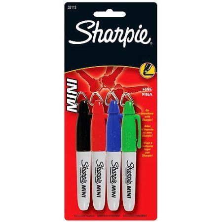 Sharpie Mini Basic, Set of 4, Multicolor Mini Sharpie, Sharpie Colors, Sharpie Permanent Markers, Graphic Design Books, Sharpie Markers, Dry Erase Boards, Sharpie Marker, Precision Tools, Marker Set