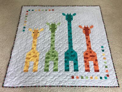 NeedledMom: Elephants and Giraffes, Oh My Baby Boy Quilt Patterns Free, Giraffe Quilts, Kids Quilts Ideas, Quilts For Babies, Giraffe Baby Quilt, Baby Quilts Easy, Giraffe Quilt, Baby Boy Quilt Patterns, Animal Baby Quilt