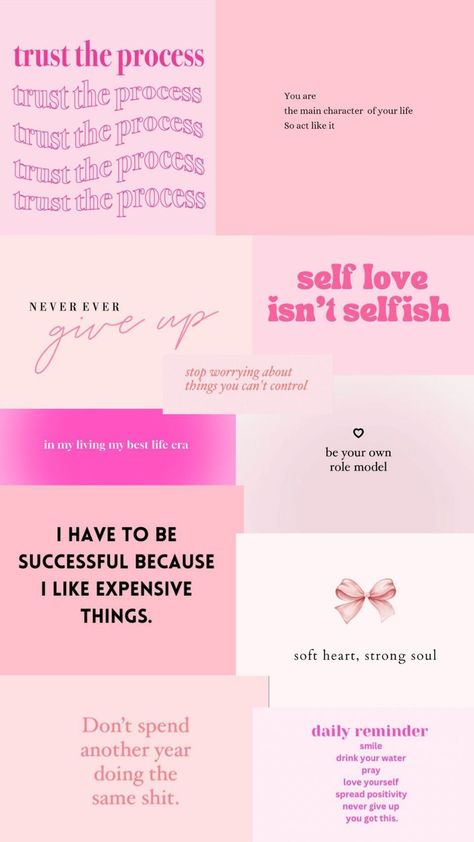 wealth affirmations wallpaper Motivational Asthetic Wallper, Girly Affirmations Aesthetic, Success Affirmations Wallpaper, Postive Afframations Aesthetic, Pink Girly Things Wallpaper, Aesthetic Wallpaper Girly, Affirmation Aesthetic Wallpaper, Girly Quotes Aesthetic, Abstract Pink Wallpaper