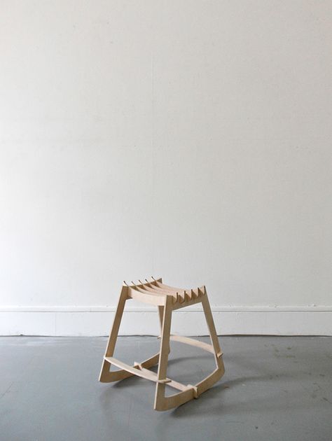 Rocking Stool on Behance Tech Furniture, Active Chair, Cnc Furniture Plans, Side Chairs Living Room, Black Dining Room Chairs, Oversized Chair And Ottoman, Cnc Furniture, Object Design, Flat Pack Furniture