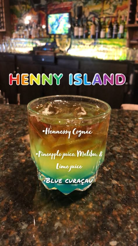 Trending Alcohol Drinks, Cute Liquor Drinks, Hennessy Shots Recipe, Drinks With Hennessy Recipe, Drinks Made With Hennessy, Hennessy Jello Shots Recipes, Mixed Drinks With Hennessy, Hennessy Cocktails Recipes, Hennessy Drinks Recipes Pineapple