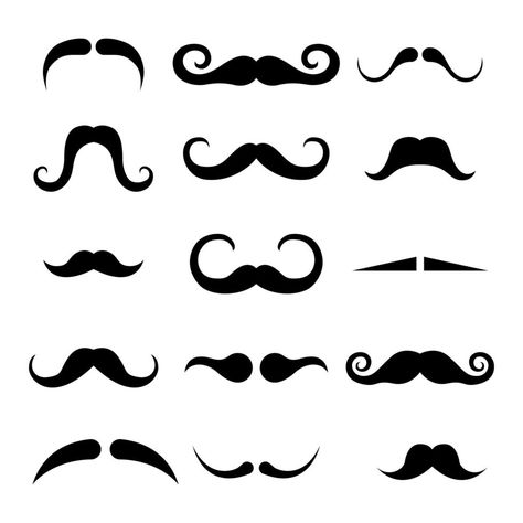 Mustache Clipart, Mustache Logo, Mustache Drawing, Moustache Design, Hipster Icons, Hipster Mustache, Hair Clipart, Mustache Styles, Logo Background